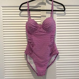 Old Navy One Piece Pink Demi-Cup w/ Underwire